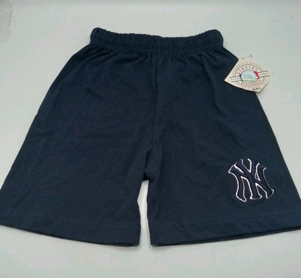 New York Yankees MLB True Fan Navy Shorts Youth Size Small